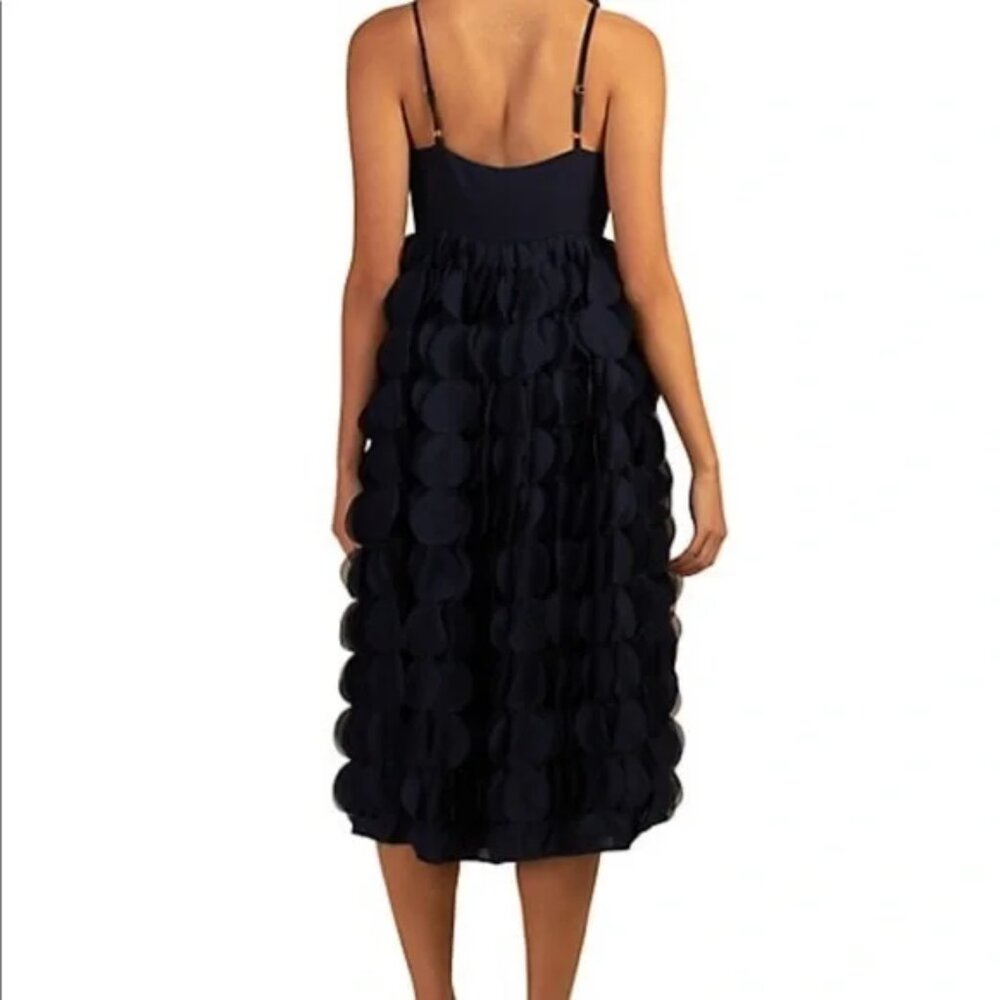 NWT Trina Turk Carolina Circular Applique Midi-Dress - Indigo (Women's Size 4) - Picture 3 of 9